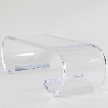 Classic Acrylic Scroll Coffee Table